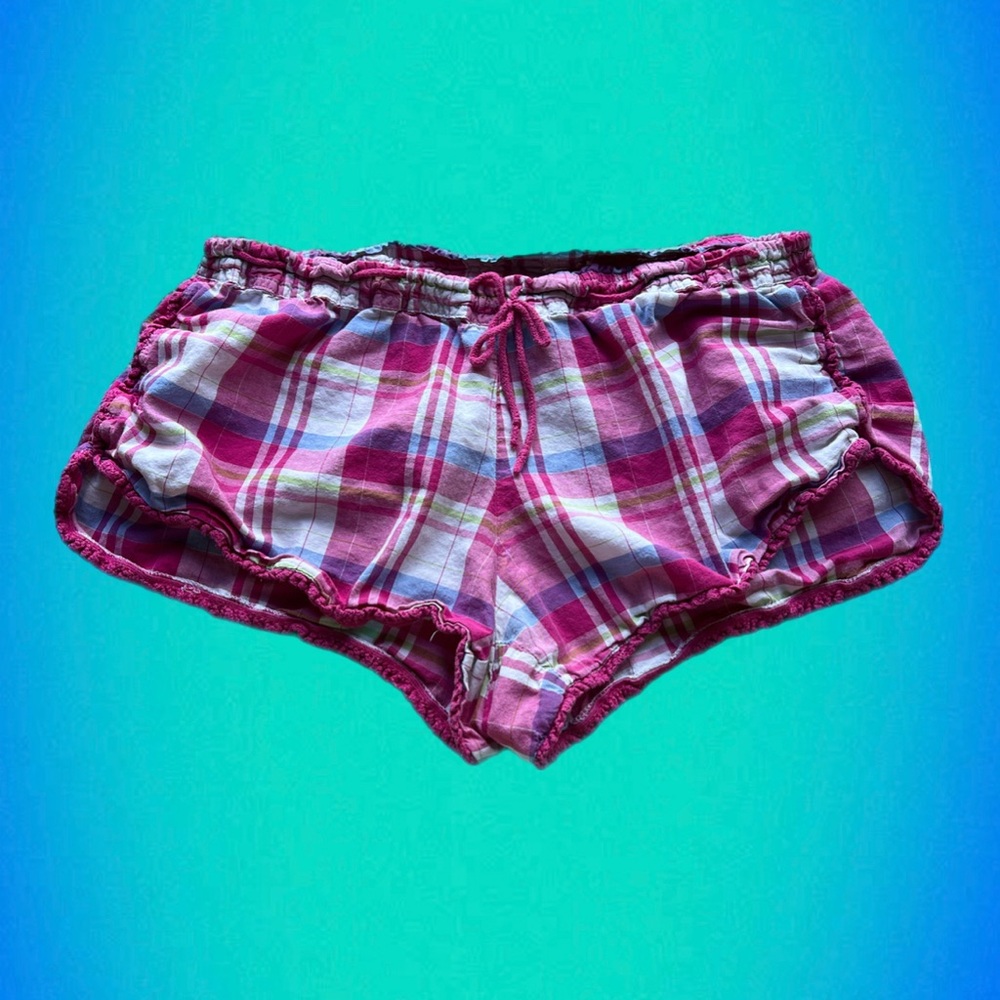 victoria’s secret plaid shorts